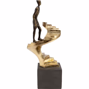 Dekoracja stojąca STAIRWAY ONE 34 cm - czarny/złoty