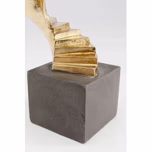 Dekoracja stojąca STAIRWAY ONE 34 cm - czarny/złoty