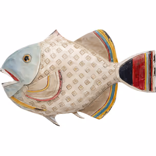 Dekoracja ścienna FISHY 30 cm - wielokolorowy