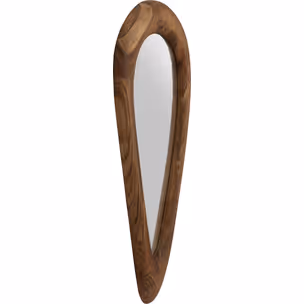 Lustro w drewnianej ramie JORGE 91x45 - naturalny
