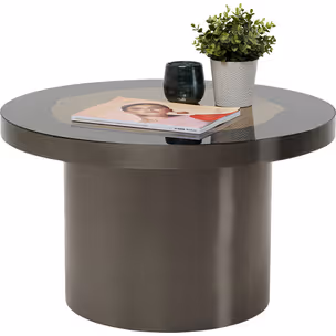 Stolik okrągły MEDAILLON 80 cm - szary