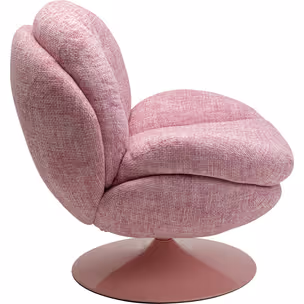 Fotel obrotowy COSY - różowy