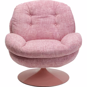Fotel obrotowy COSY - różowy