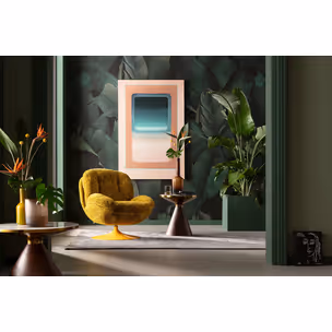 Fotel obrotowy COSY - żółty