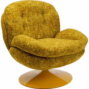 Fotel obrotowy COSY - żółty