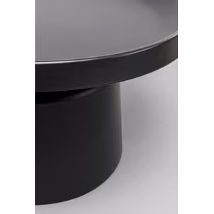 Stolik kawowy okrągły LIMA 70 cm - czarny