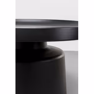 Stolik kawowy okrągły LIMA 70 cm - czarny