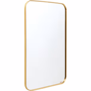 Lustro ścienne SIMPLY BRASS 80x120 - brązowy