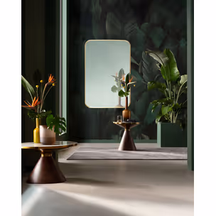 Lustro ścienne SIMPLY BRASS 80x120 - brązowy