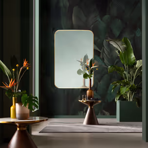Lustro ścienne SIMPLY BRASS 80x120 - brązowy