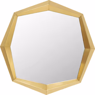 Lustro ścienne OCTAGON GOLD 80x80 - złoty