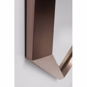 Lustro ścienne OCTAGON COFFEE 120x120 - brązowy