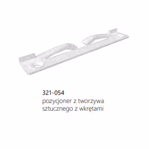 Ares2/Ares3 Pozycjoner samoprzylepny Mitra /  z tworzywa sztucznego z 2 wkrętami