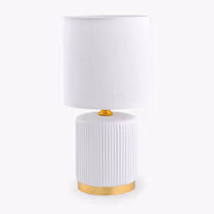 Lampa stołowa HS8720-WH - biały/złoty