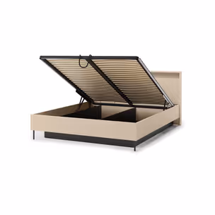 Łóżko z pojemnikiem TREND TS-03 160x200 - beż piaskowy