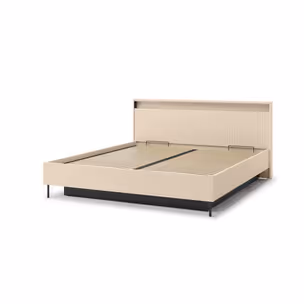Łóżko z pojemnikiem TREND TS-03 180x200 - beż piaskowy