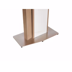 Stół MODIG 180x90 - biały marmur/różowe złoto