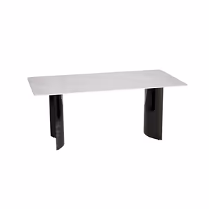 Stół MODIG 180x90 - biały marmur/czarny chrom