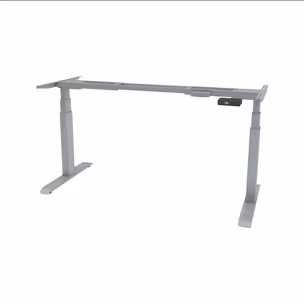 FUTURO II Stelaż biurka z elektryczną regulacją wysokości (625mm-1275mm) nogi prostokątne metal lakier srebrny