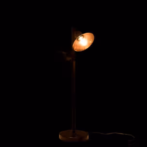 Lampa podłogowa metalowa KRASS - brązowy
