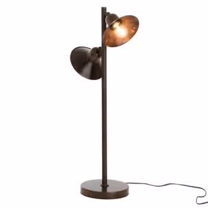Lampa podłogowa metalowa KRASS - brązowy
