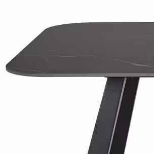 Stół z ceramicznym blatem ANTALYA 180x90 - czarny