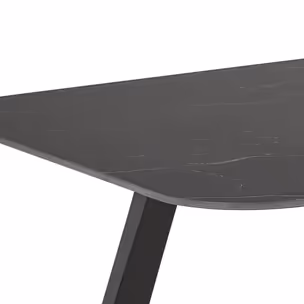Stół z ceramicznym blatem ANTALYA 180x90 - czarny