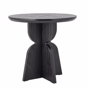 Stół okrągły VIXEN 80 cm - czarny