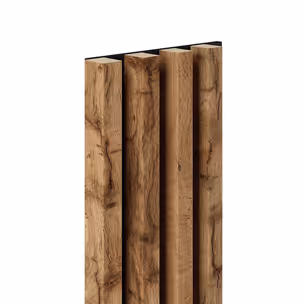 Lamele na filcu WOODLINE MAX 2700x177 - czarny / dąb wotan