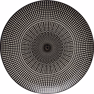 Talerz obiadowy GWAYI 26 - czarny/biały