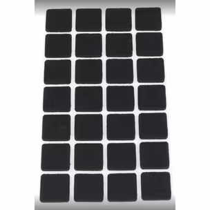 PODKŁADKI MEBLOWE KWADRAT 20x20 mm Filc Czarny