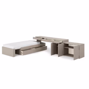 Zestaw mebli młodzieżowych WOOW SET-01P - clay grey