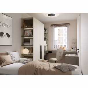 Zestaw mebli młodzieżowych WOOW SET-01P - clay grey