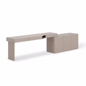 Zestaw biurko + komoda WOOW SET-04L - clay grey