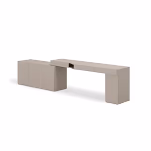 Zestaw mebli mlodzieżowych WOOW SET-06P - clay grey
