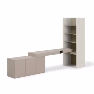 Zestaw mebli młodzieżowych WOOW SET-08L - clay grey