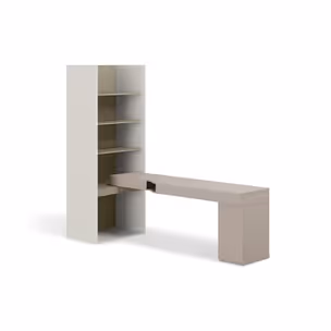 Zestaw mebli młodzieżowych WOOW SET-09P - clay grey
