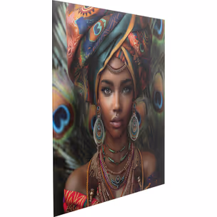 Obraz szklany MUSE PEACOCK 100x100