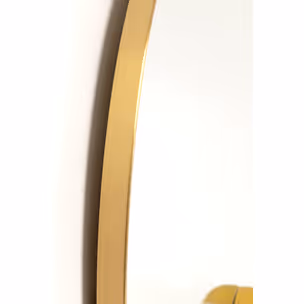 Lustro ścienne okrągłe LIPS 100 cm - złoty