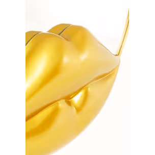 Lustro ścienne okrągłe LIPS 100 cm - złoty