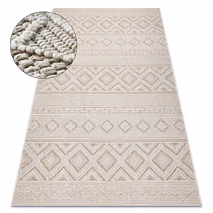 Dywan JERSEY 19234 romby - beżowy