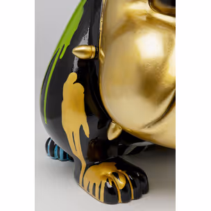 Figurka dekoracyjna MAD DOG 68 cm - złoty/kolorowy
