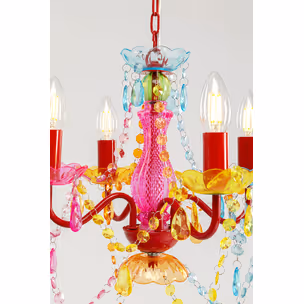 Lampa wisząca STARLIGHT RAINBOW 4-ramienna - wielokolorowy