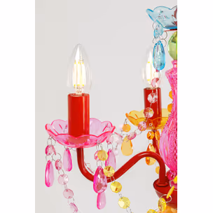 Lampa wisząca STARLIGHT RAINBOW 4-ramienna - wielokolorowy