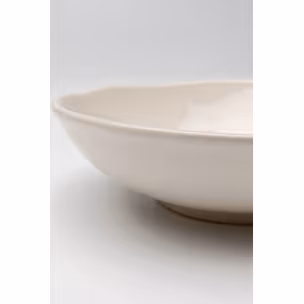 Talerz głęboki ORGANIC 22 cm - kremowy