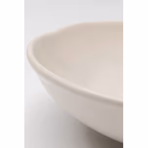 Talerz głęboki ORGANIC 22 cm - kremowy