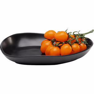 Półmisek ORGANIC 25x16 cm - czarny