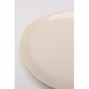Talerz deserowy ORGANIC 20 cm - kremowy