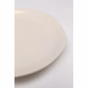 Talerz deserowy ORGANIC 20 cm - kremowy
