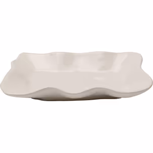 Talerz do serwowania ORGANIC 17x26 - kremowy